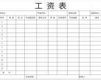 工资单表格下载，工资单表格免收费下载安装